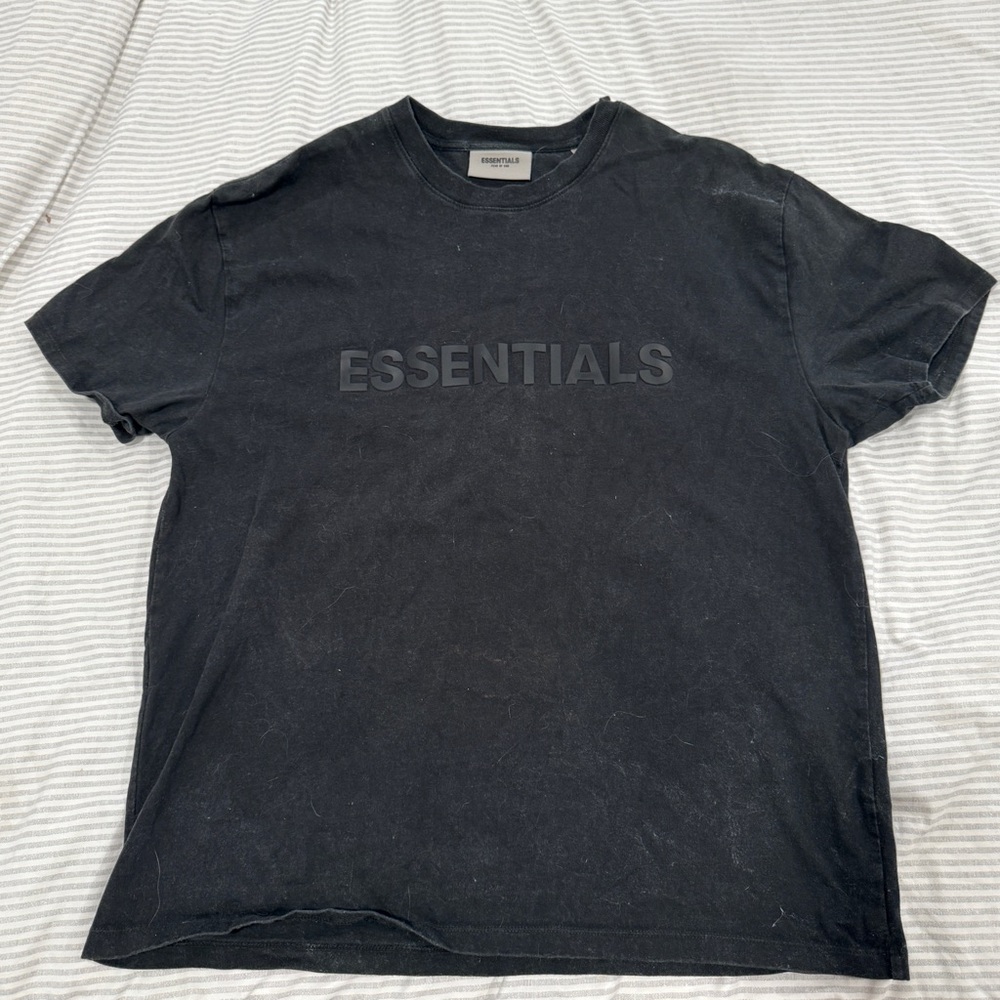 Essentials Black Crewneck Tee